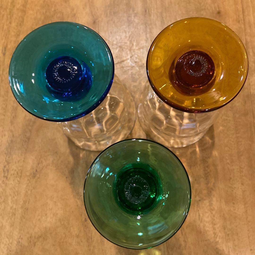 船木倭帆 捻脚モールワイングラス3個 希少 - メルカリ