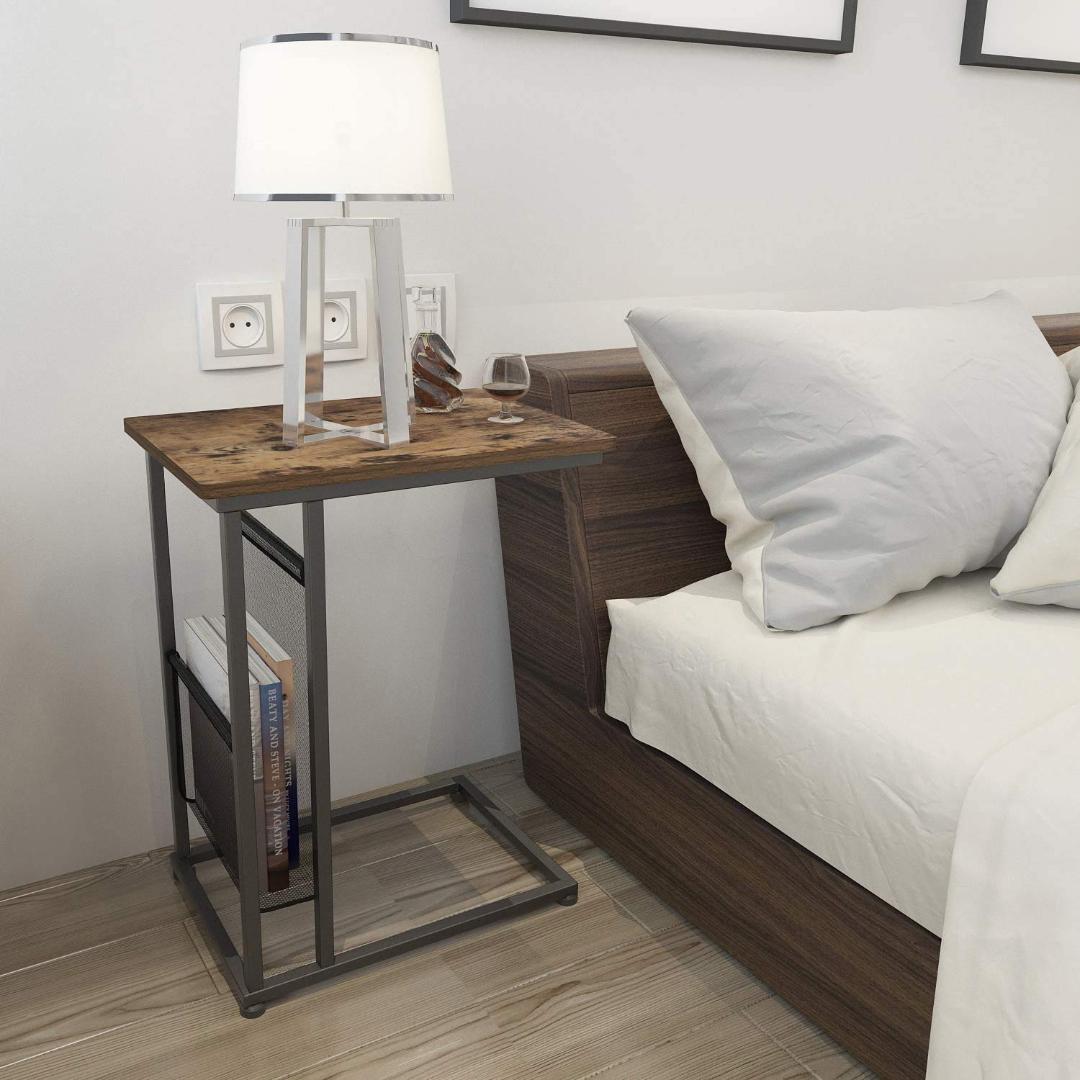 コの字型デザイン　収納バッグ　　　キャスター付き　サイドテーブル