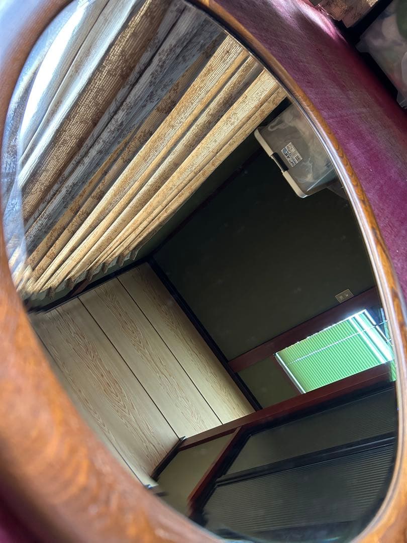 カリモク ウォールミラーA2016 昭和レトロ 壁掛け鏡