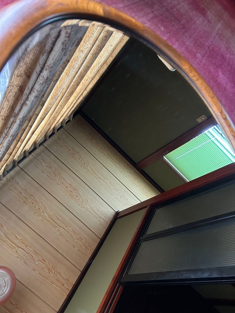 カリモク ウォールミラーA2016 昭和レトロ 壁掛け鏡