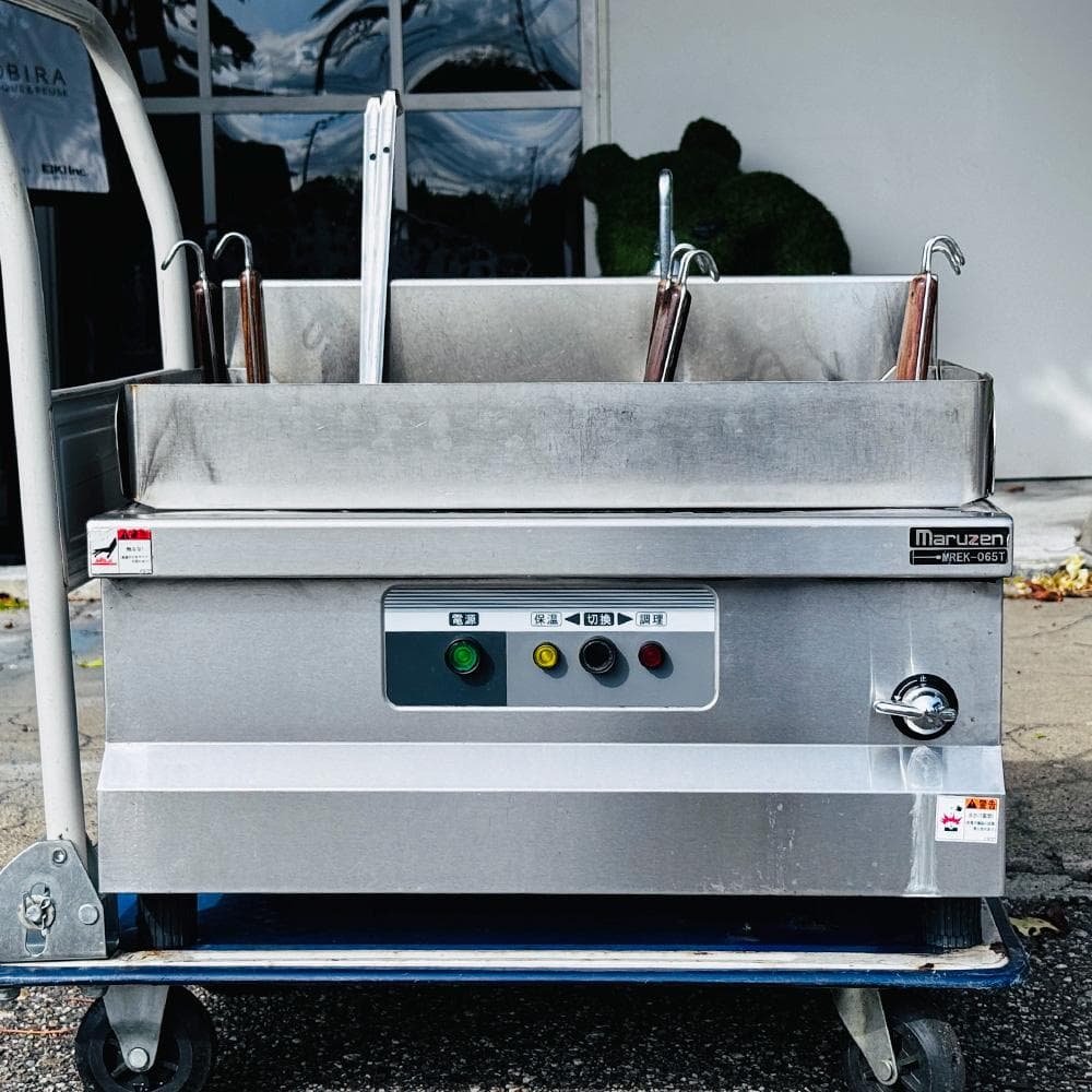 稼働品 3年落ち マルゼン 電気卓上ラーメン釜 MREK-065T 付属品多数