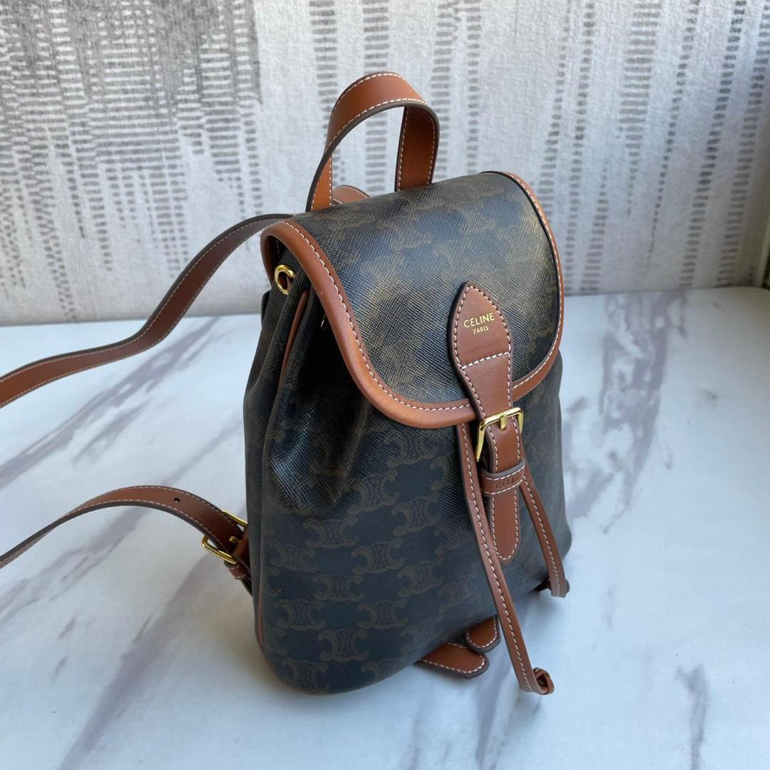 Folco Triomphe Canvas ダークブラウン キャンバス リュック