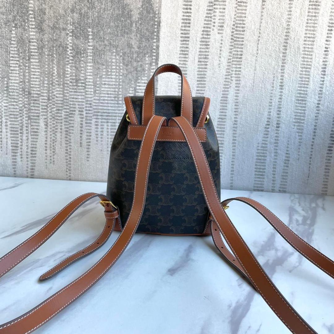 Folco Triomphe Canvas ダークブラウン キャンバス リュック