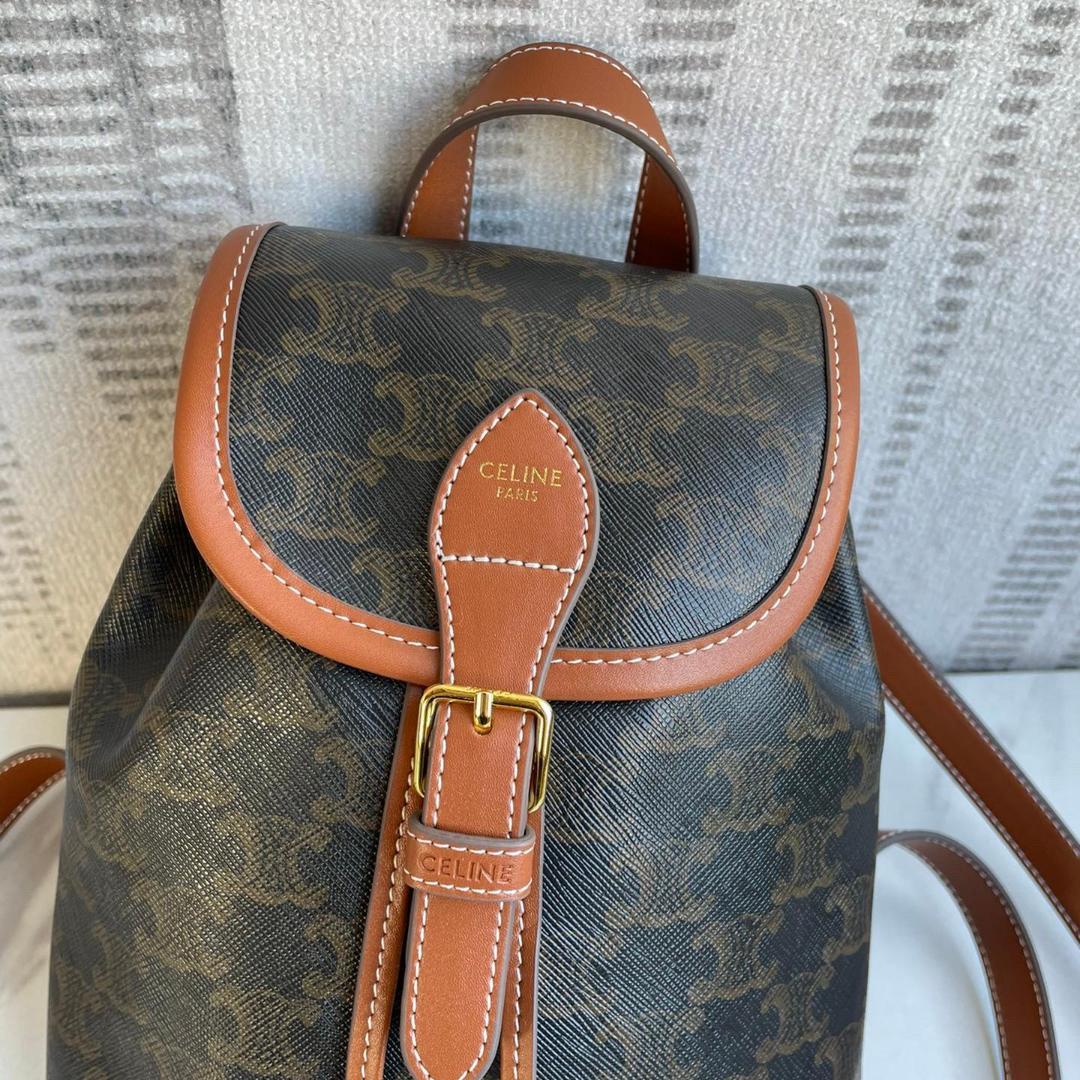 Folco Triomphe Canvas ダークブラウン キャンバス リュック