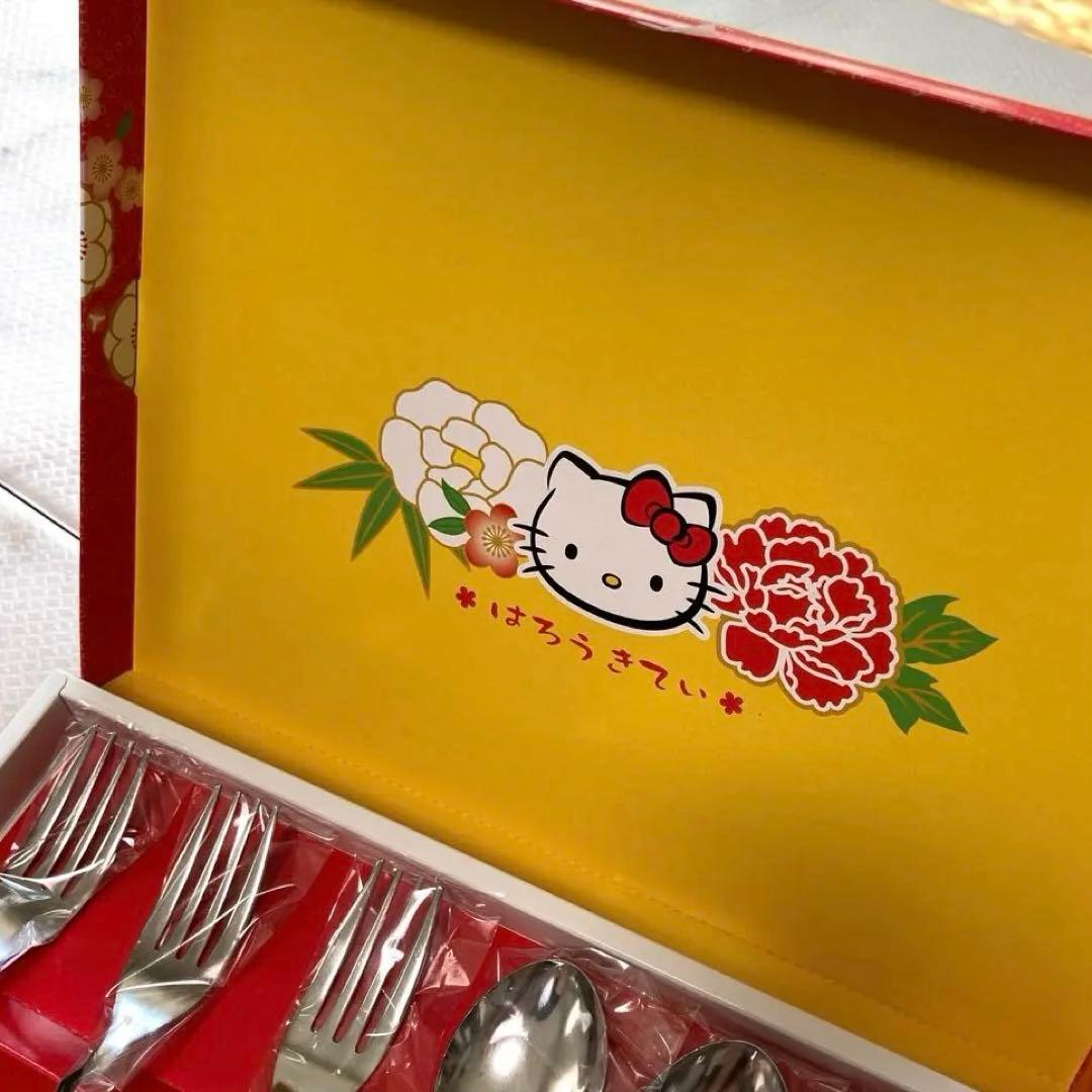 【新品】ハローキティ カトラリー 14点 非売品 2014／2016 レア 食器
