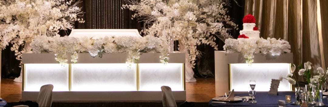 結婚式 装花 高砂 ケーキ台 造花　大幅最終値下げ！