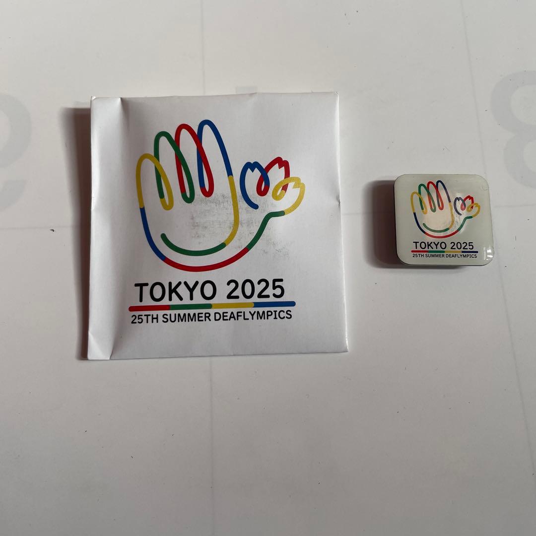 東京2025デフリンピック ピンバッジ3点セット - メルカリ