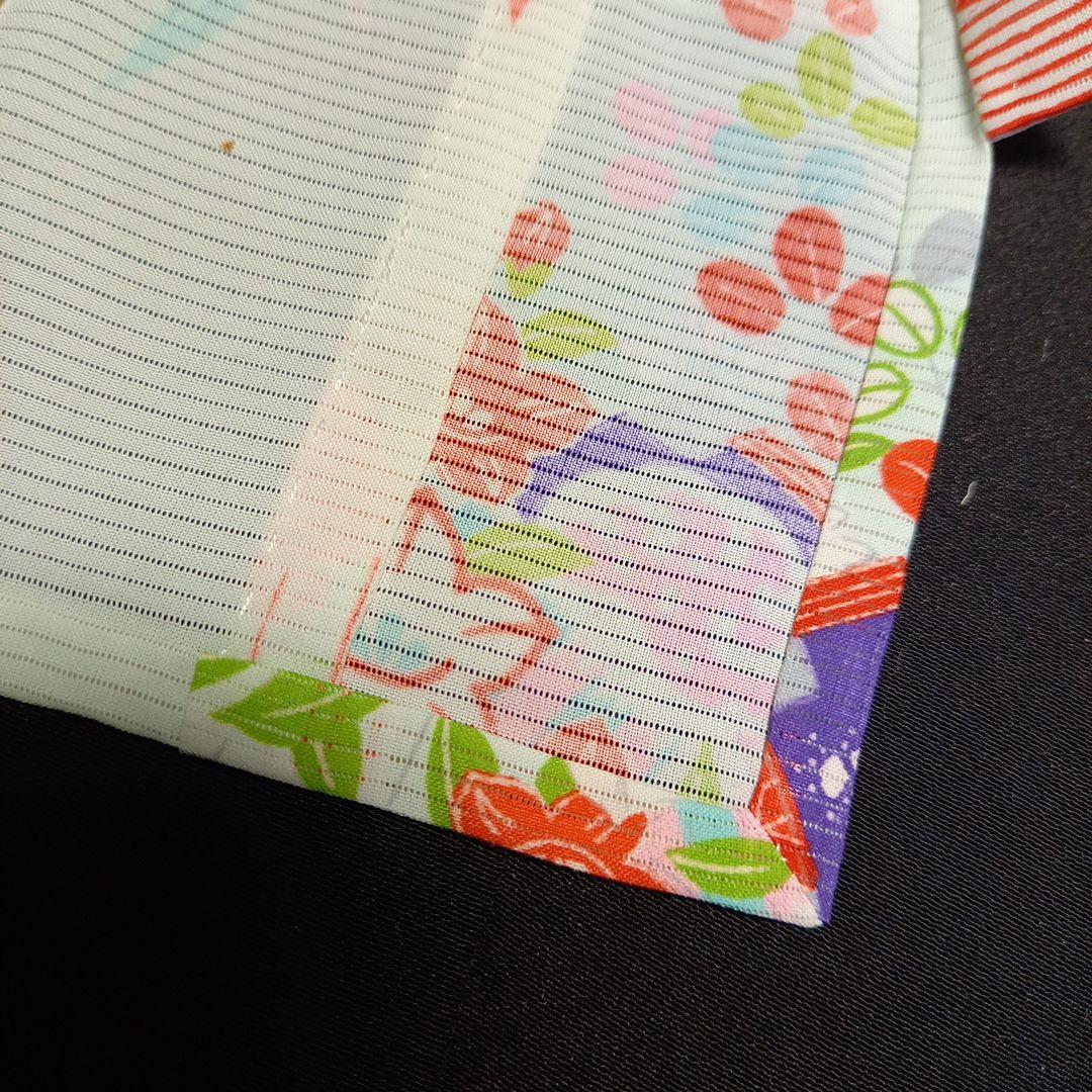 市松人形 10号 夏　絽の着物　帯　兵児帯　帯締め帯揚げ　正絹　ドール　単衣