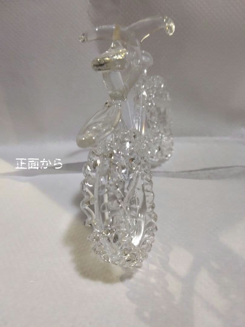 置物　ガラス細工　クリスタル　自転車
