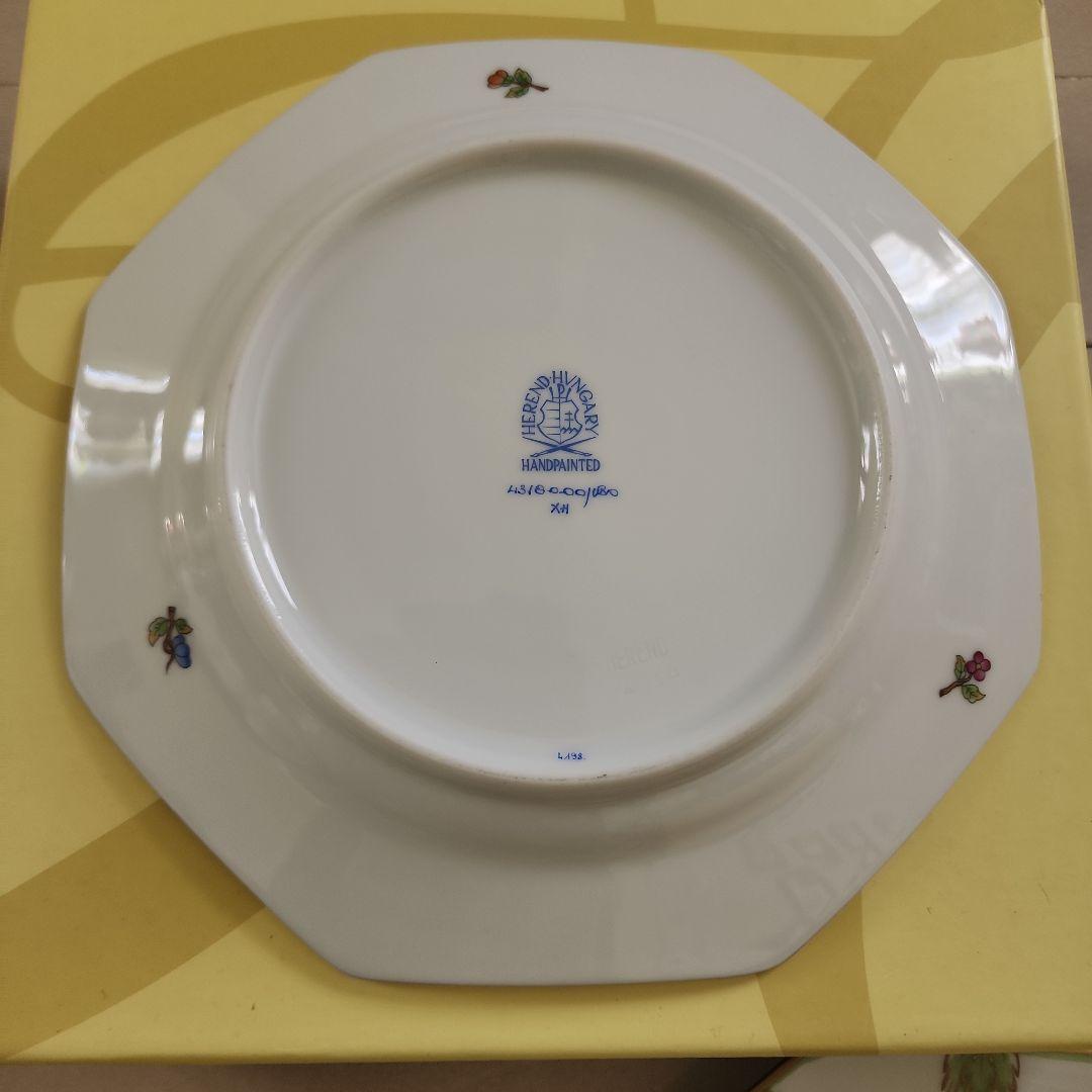 ヘレンド　ビクトリア　プレート18cmオクタゴナル　ハンガリー　セット