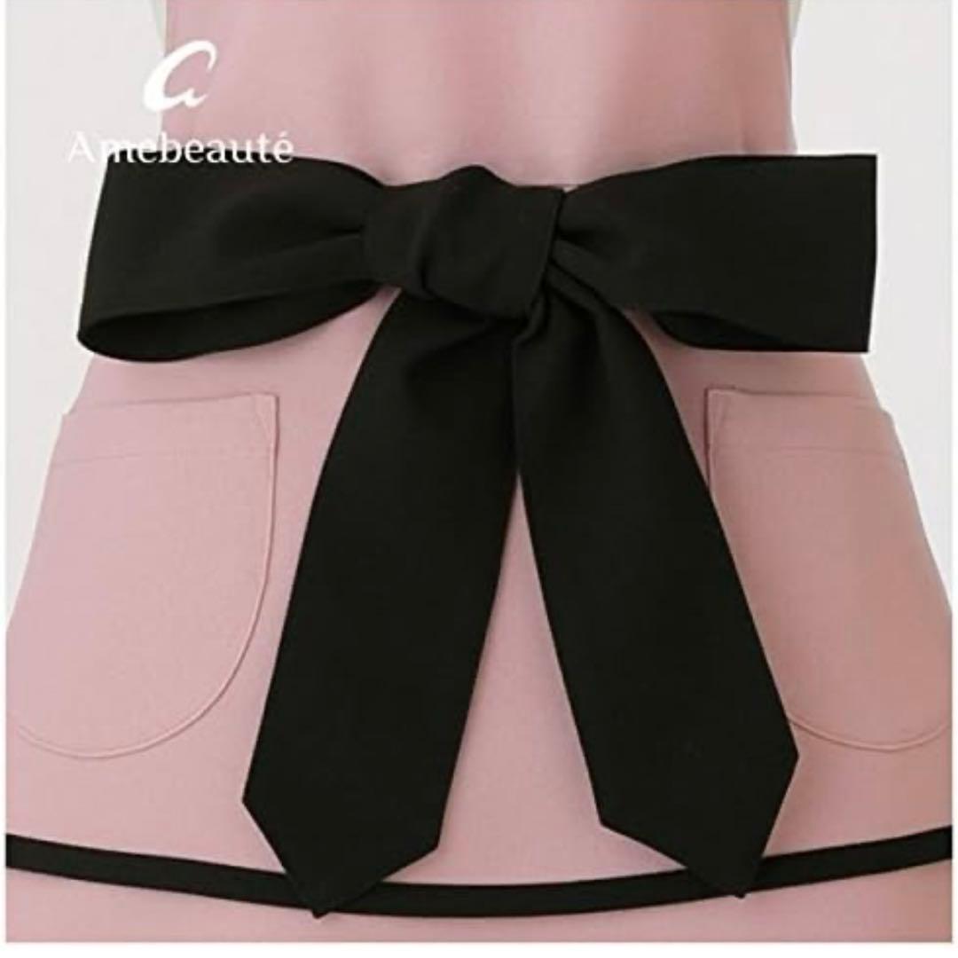 【新品】アームボーテ ロータスピンク&ブラックティアードフレアーエプロン