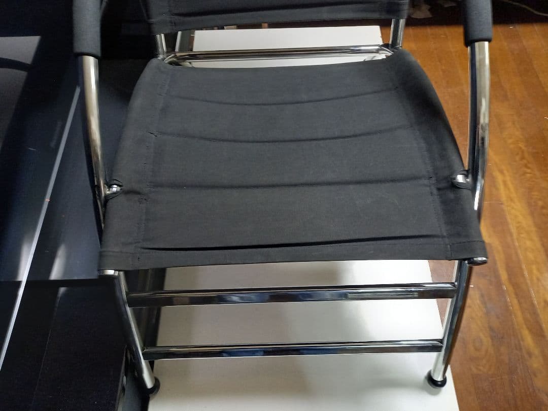 1970's　スペースエイジ　パーソナル　チェア　ポストモダン　ブラック　メタル