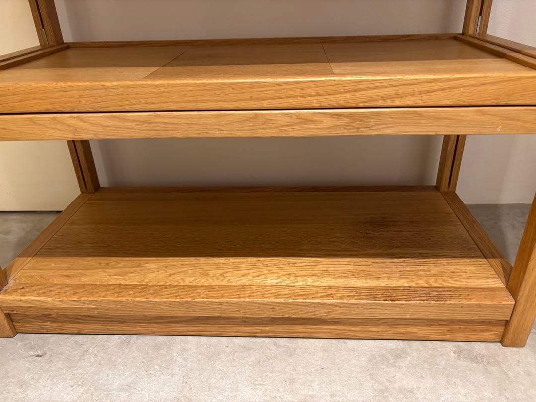 【無印良品】 廃盤品 オーク材 ユニットシェルフ