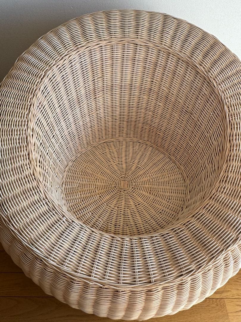藤ラタンアームチェア　椅子　スツール　座椅子