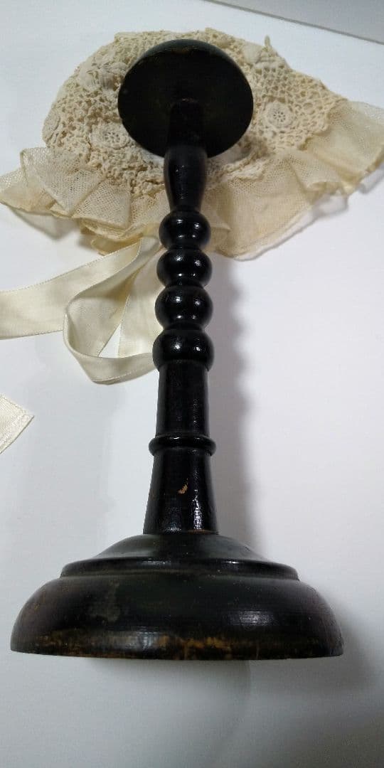 アンティーク レース ボンネット アンティーク ハットスタンド ベビー ドール