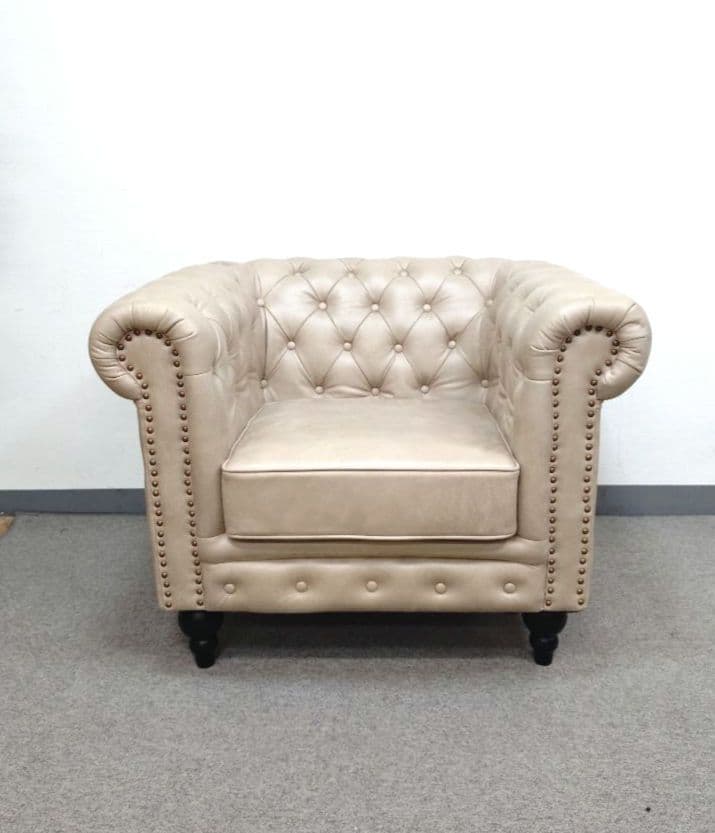 DORIS 1人掛けソファ チェスターフィールド Cusianaa クシャナ