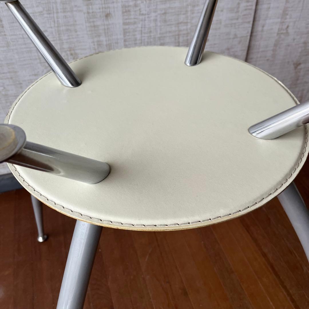 【アンティーク】ガラステーブル ダイニングテーブル 丸型 ポストモダン 古家具