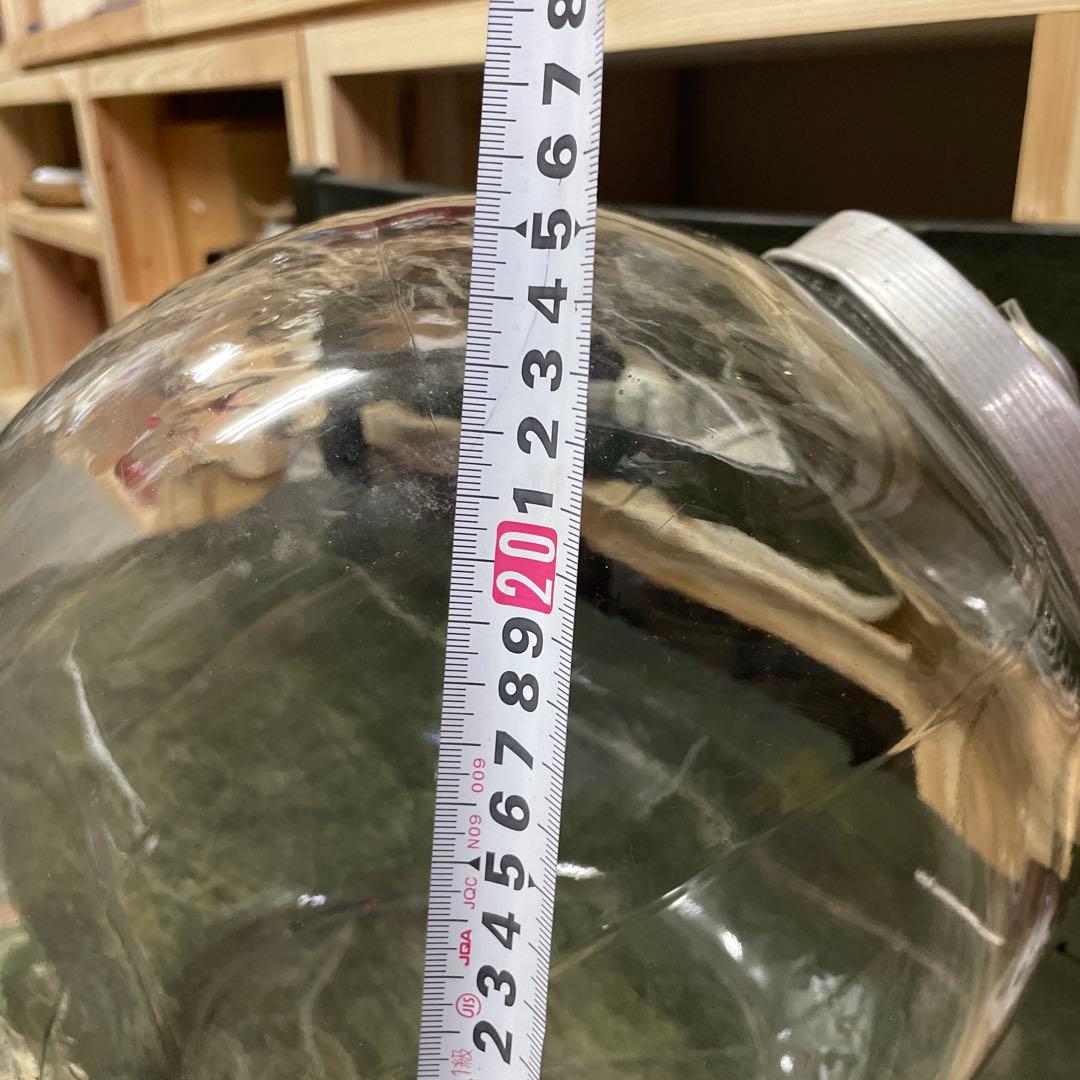 昭和古ガラス　駄菓子屋さんのお菓子入れガラス容器　フタ付き　昭和レトロ