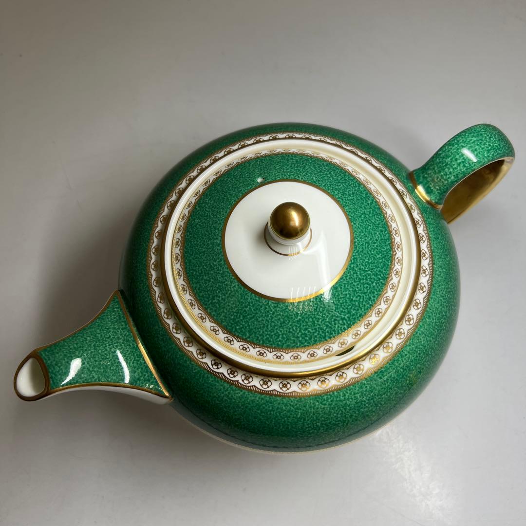 ウェッジウッド ユーランダーパウダーグリーン ポット、シュガーポット