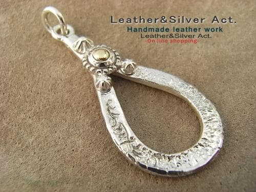 イーグル シルバーペンダントトップ、スタッズスターグラスホルダー 925 アポロ