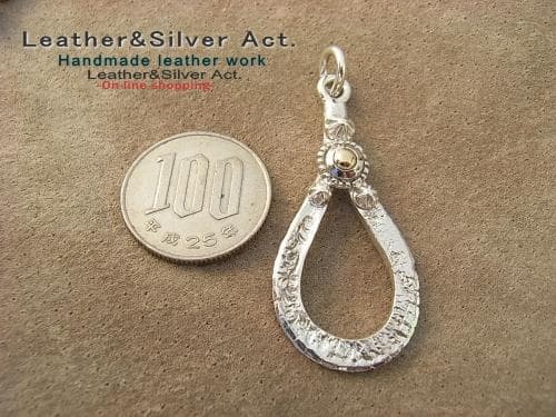 イーグル シルバーペンダントトップ、スタッズスターグラスホルダー 925 アポロ