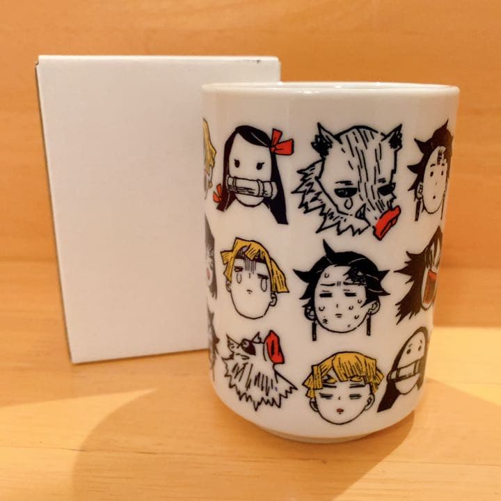 水*ー様 鬼滅の刃 へんてこ顔 湯呑み - メルカリ