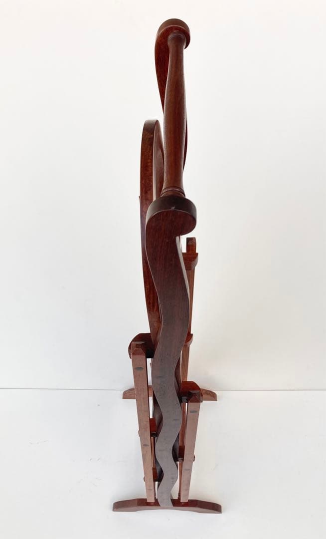 希少 ヴィンテージ ケーキスタンド スリーティアーズ 折りたたみ 北欧　チーク