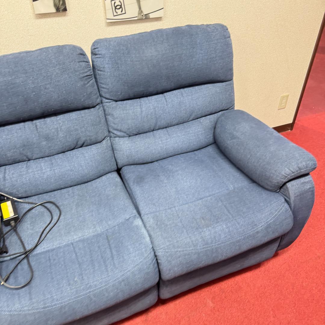 東京23区送料無料　美品2P リクライニングソファー