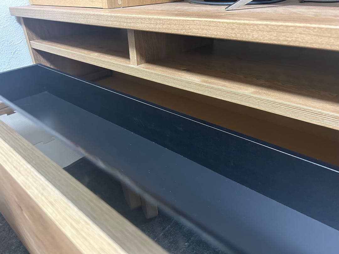 [幅180] ローテレビ台 日本製 50V型対応 完成品 木製 LOWYA