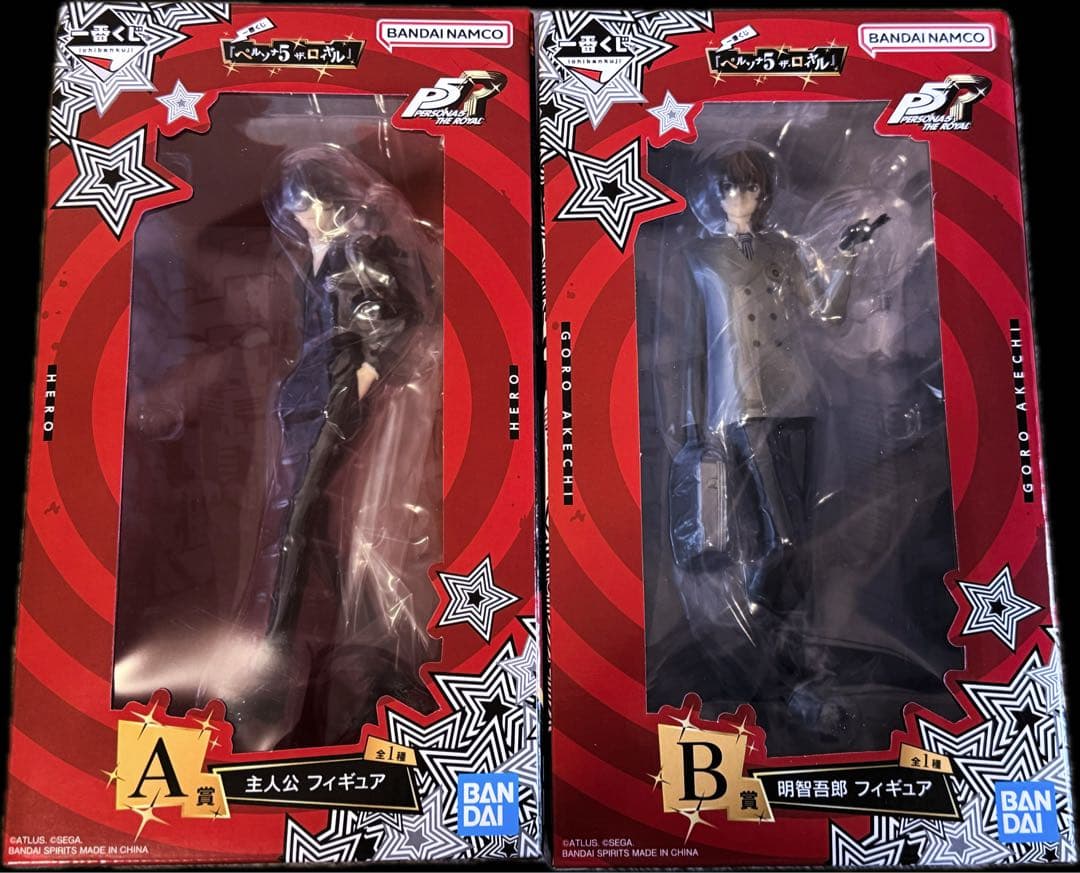 ペルソナ5 一番くじ A賞 主人公 B賞 明智吾郎 未開封 フィギュア