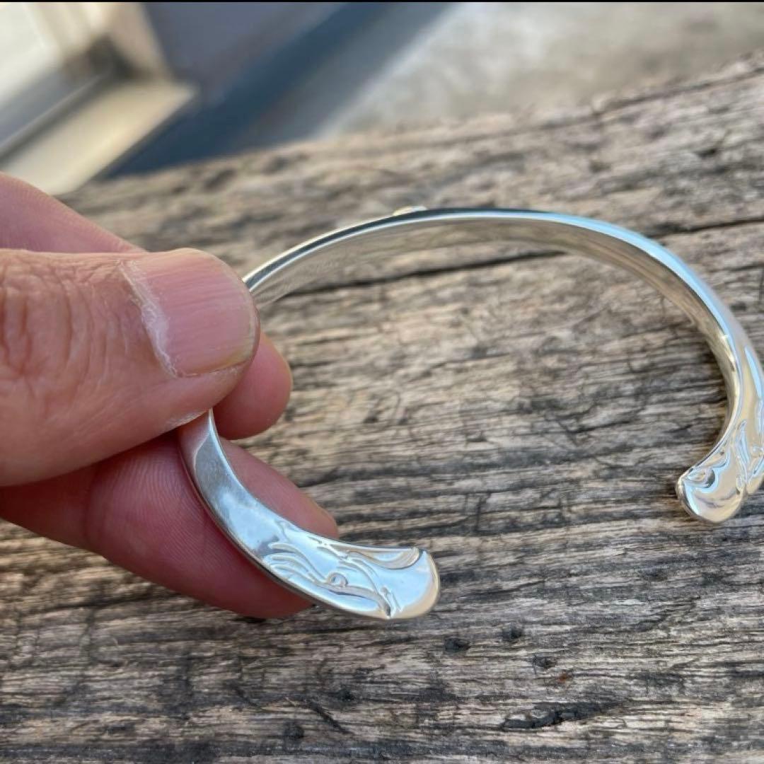 イーグル 顔 バングル ノーブランド 平打ち Mサイズ ハンドメイド
