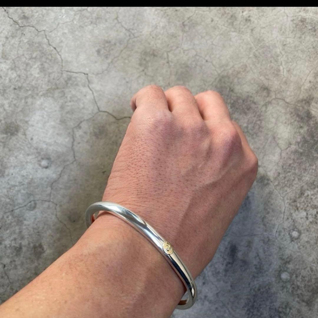 イーグル 顔 バングル ノーブランド 平打ち Mサイズ ハンドメイド