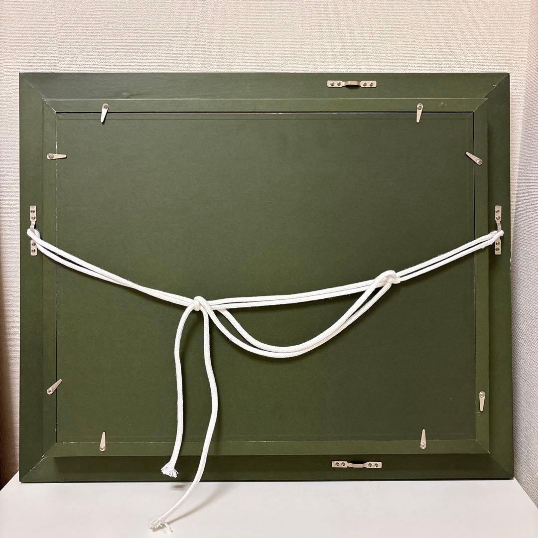 日本画 風神雷神図　浮世絵　色紙　金箔使用