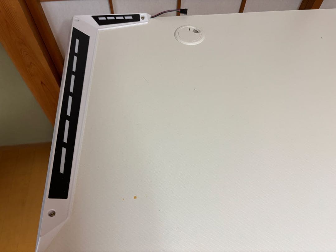 ホワイト L字型 パソコンデスク 高さ調整機能付【引き取りの方は大歓迎】値段相談