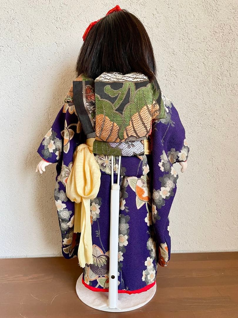 ビスクドール 日本人形 ハンドメイド 市松人形 着物 創作人形 和 アンティーク