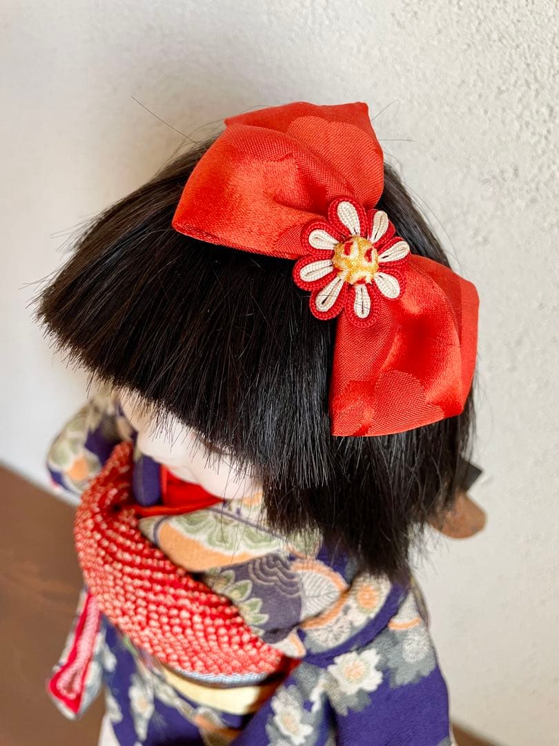 ビスクドール 日本人形 ハンドメイド 市松人形 着物 創作人形 和 アンティーク