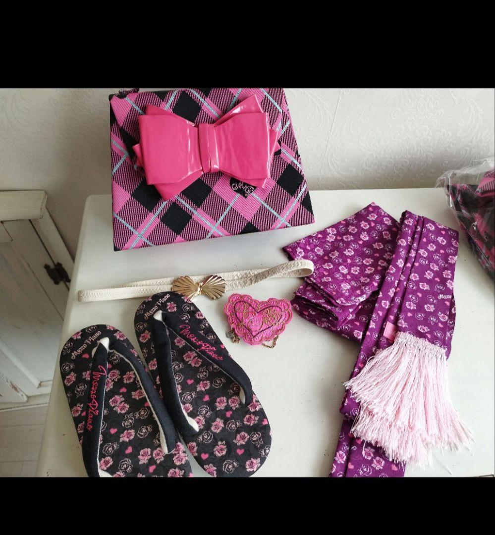 本日限定お値下げ☆ブランドメゾピアノ着物と帯☆七五三　ハーフ成人式　ブルー