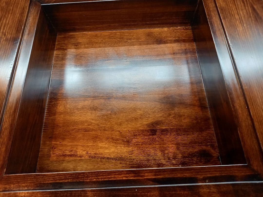 希少　和モダン　ショーケース　硝子　座卓　サイド　テーブル　民芸