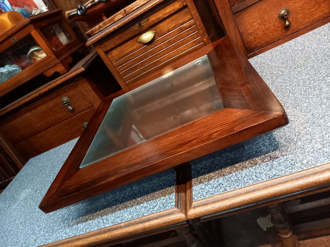 希少　和モダン　ショーケース　硝子　座卓　サイド　テーブル　民芸