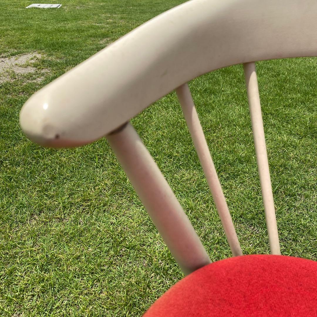 飛騨産業 オールドキツツキ ローガンチェア レッド 赤 レトロ