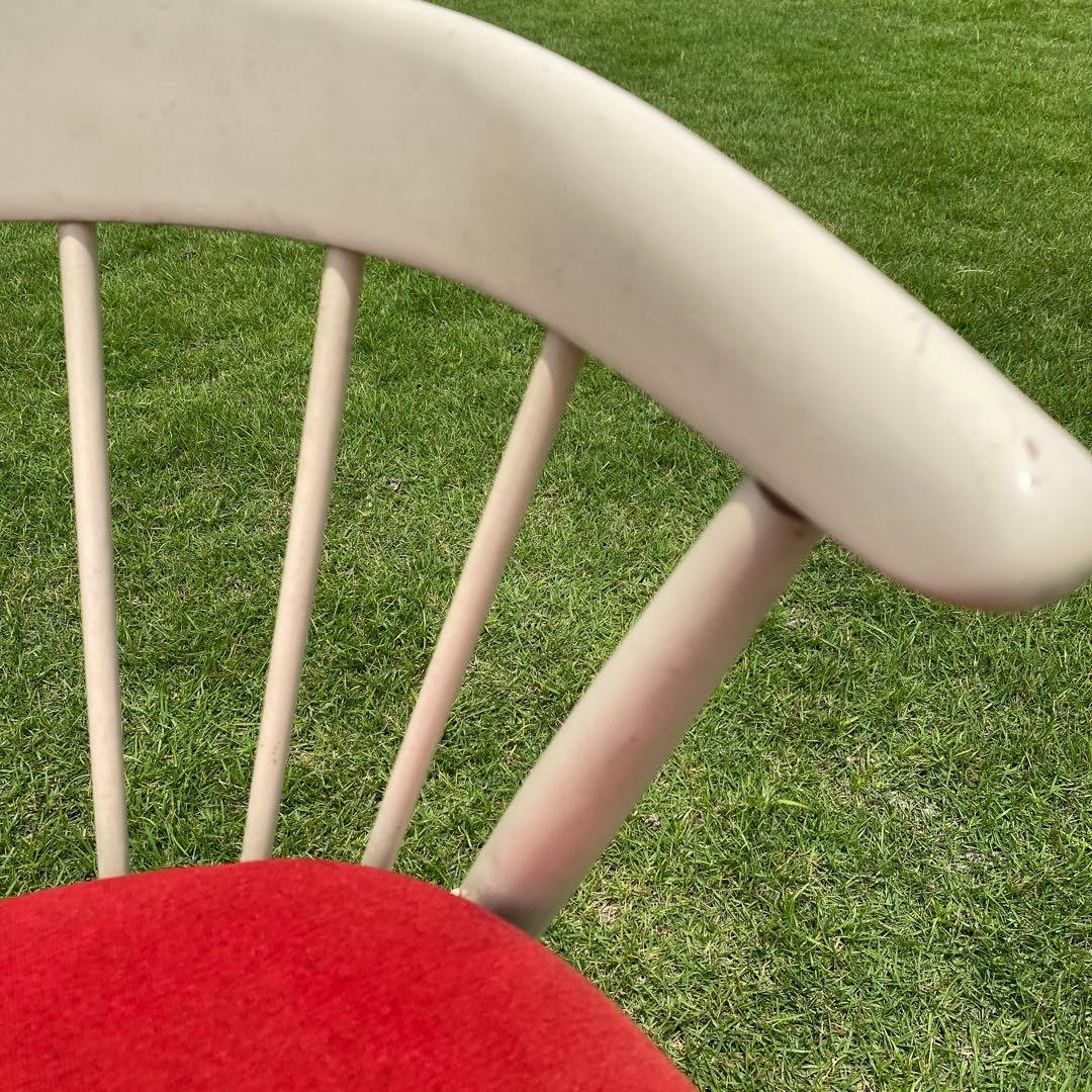 飛騨産業 オールドキツツキ ローガンチェア レッド 赤 レトロ