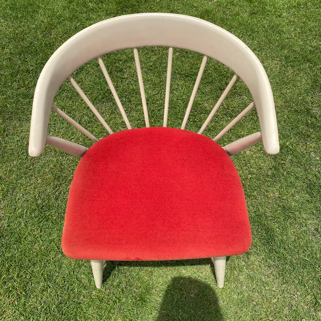 飛騨産業 オールドキツツキ ローガンチェア レッド 赤 レトロ