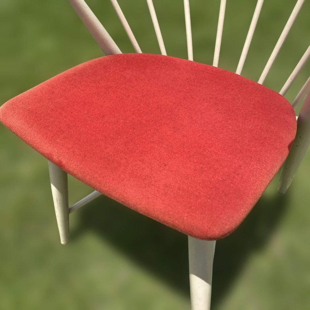 飛騨産業 オールドキツツキ ローガンチェア レッド 赤 レトロ