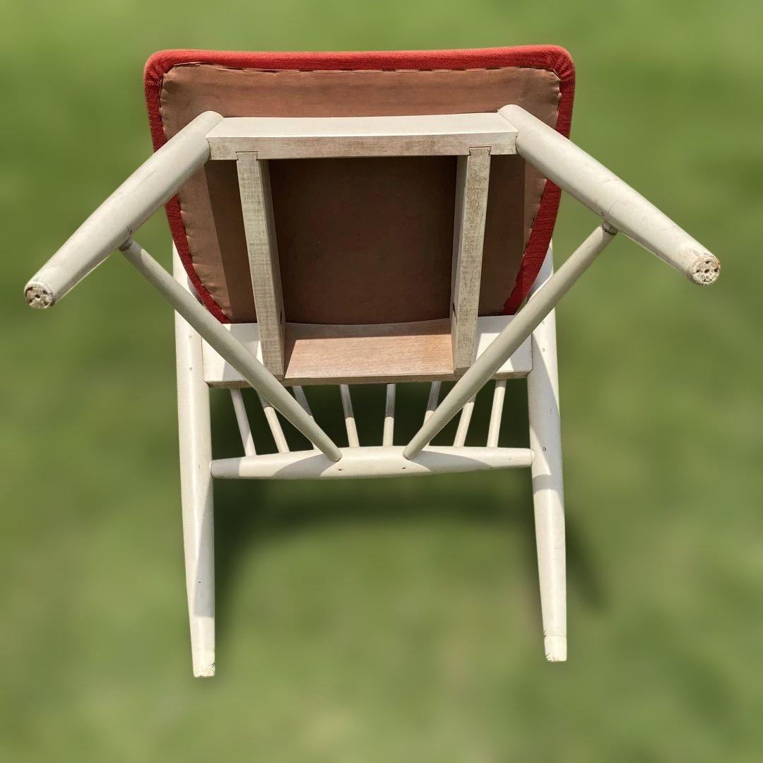 飛騨産業 オールドキツツキ ローガンチェア レッド 赤 レトロ