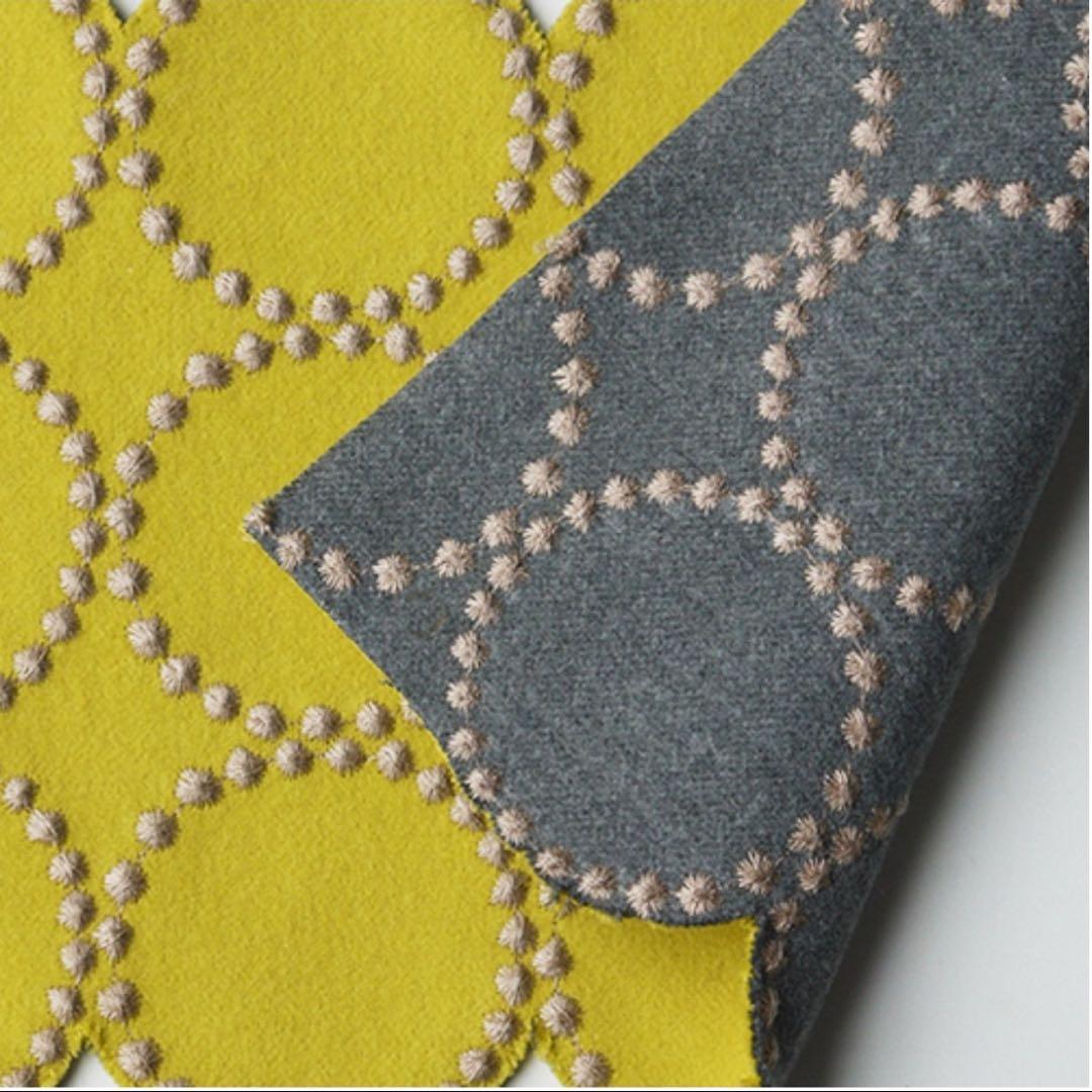 ミナペルホネン スツール タンバリン 角脚 【イエロー/グレー】椅子 チェア