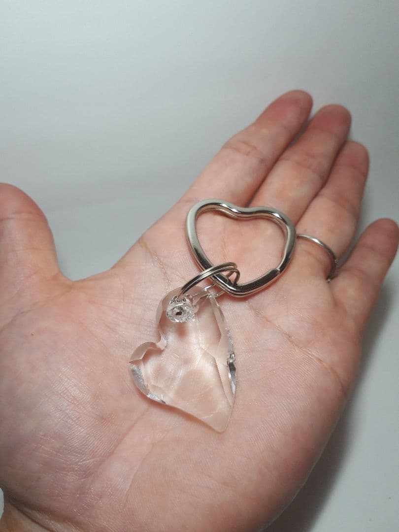 ダブルハートキーリング