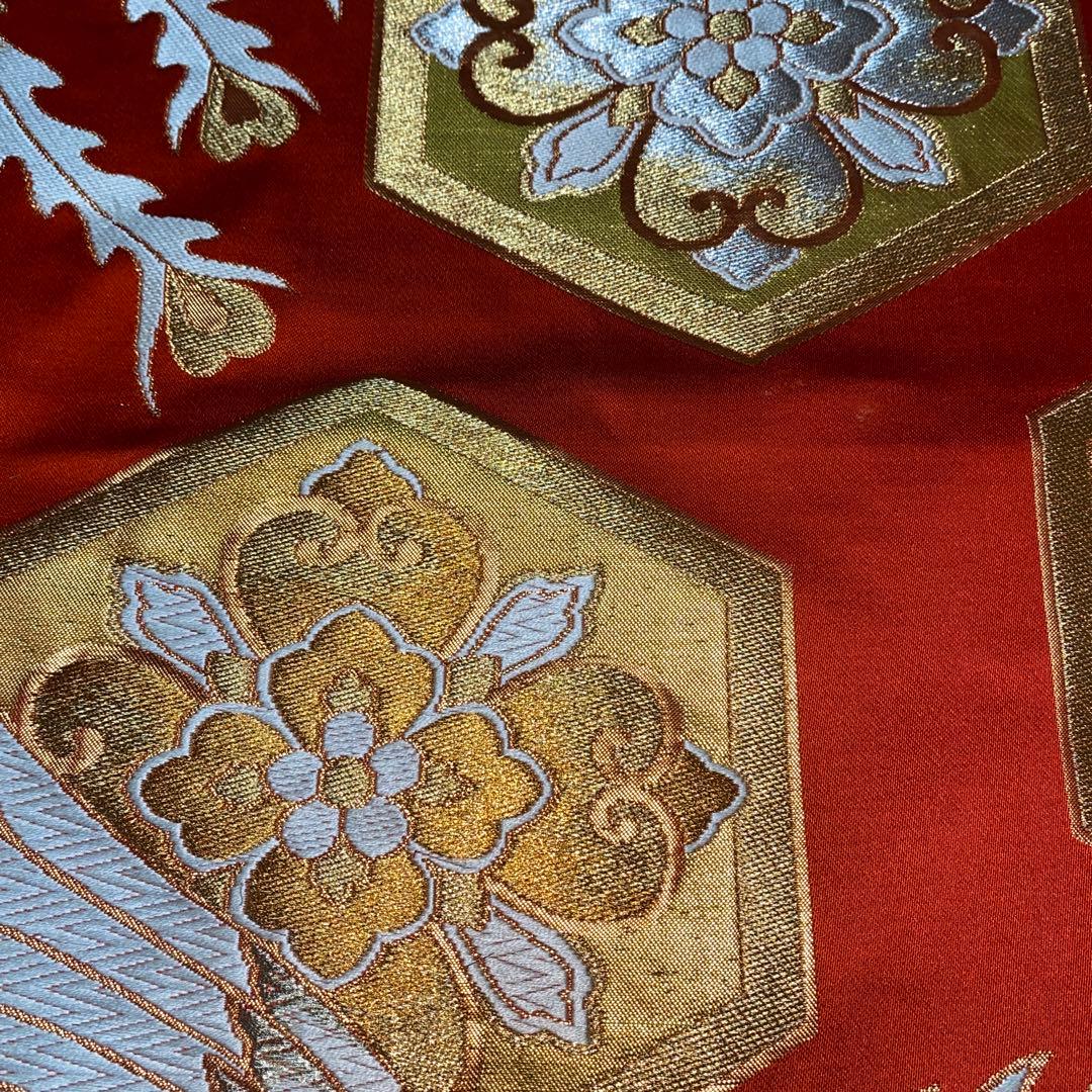 テーブルランナー 吉祥鳳凰 帯リメイク - メルカリ