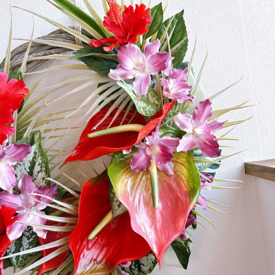 BIGハイビスカスリース ハンドメイド