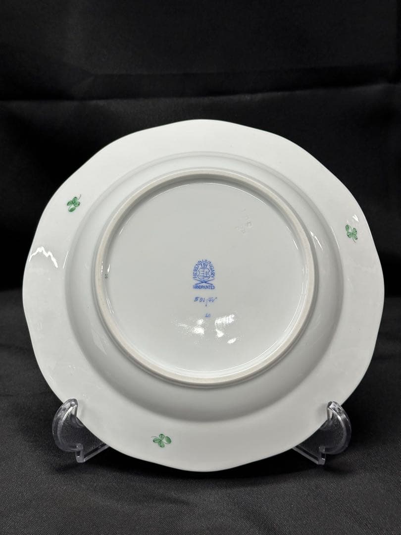 ⑤ 【美品】HEREND インドの華ディーププレートボウル23cm