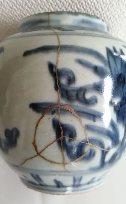 中国　景徳鎮　壺